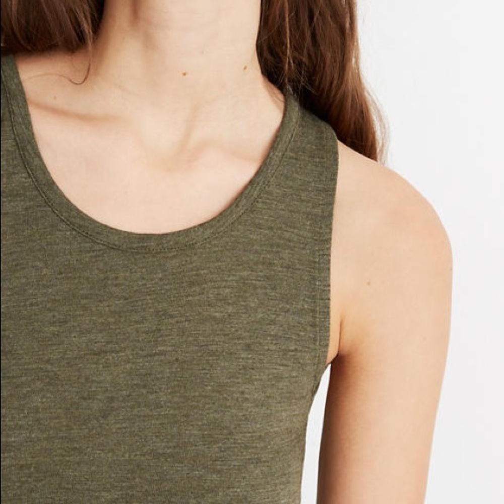 Madewell Olive Highpoint Tank Dress - Picture 4 of 5